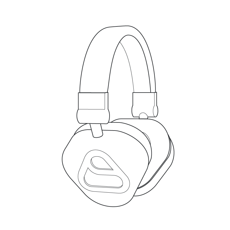 Casque audio Bluetooth + support de charge - Eamus Verto Noir